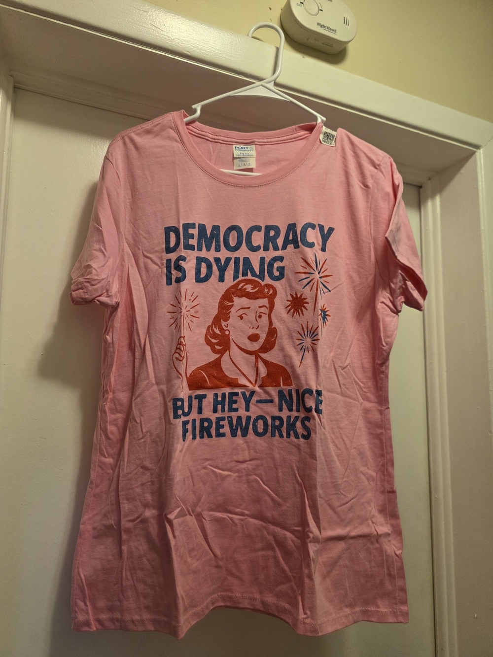 Port & Company Women's Pink Tee - Fan Favorite